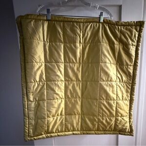 Anichini by Diviya - Gold Quilted 100% Silk Pillowcase - 28” x 28”